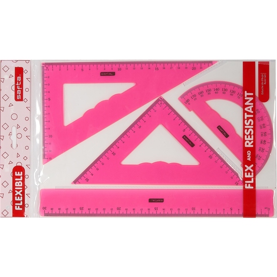JUEGO DE DIBUJO FLEXIBLE 4 PIEZAS 3 COLORES SURTIDOS image 2