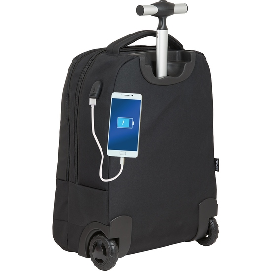 MOCHILA TROLLEY BUSINESS ORDENADOR Y TABLET USB 43X32 CM image 7