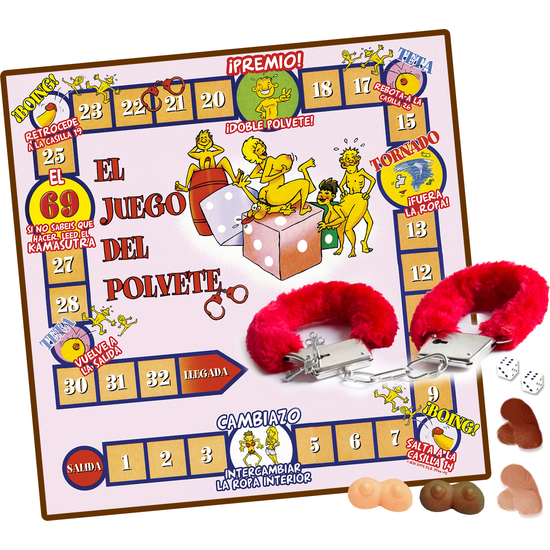 JUEGO POLVETE ESPOSAS POLIAMOR 4 JUGADORES image 0
