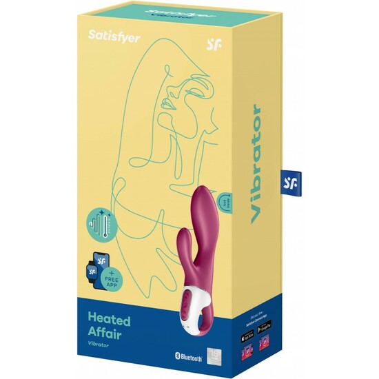 SATISFYER HEATED AFFAIR WARMING RABBIT VIBRATOR image 1