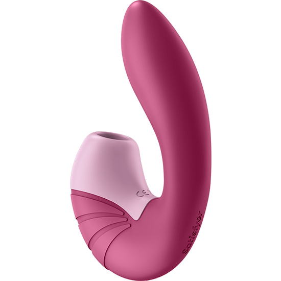 SATISFYER SUPERNOVA INSERTABLE DOUBLE AIR PULSE VIBRATOR - BERRY image 0