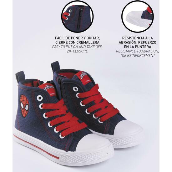 ZAPATILLA LONETA SUELA PVC ALTA SPIDERMAN BLUE image 4