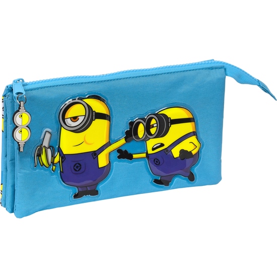 MINIONS PORTATODO TRIPLE 22X12X3 image 0