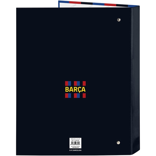 FC. BARCELONA CARPETA FOLIO 4 ANILLAS MIXTAS 26X4X33 CM image 1