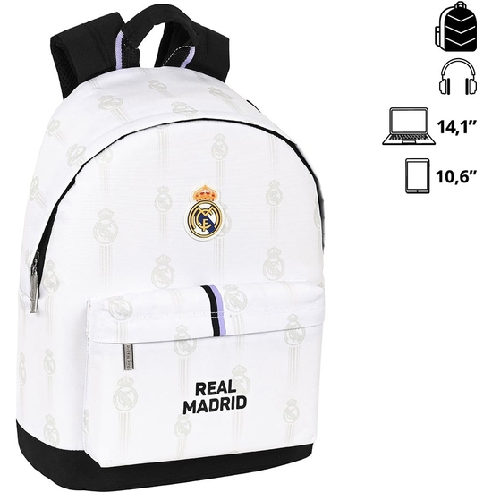 REAL MADRID MOCHILA PARA PORTÁTIL 14" 31X16X41 CM image 0