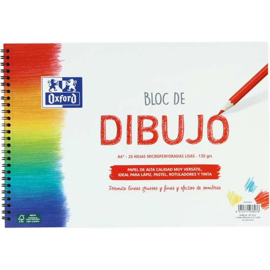 OXFORD BLOC DIBUJO A4 LISO 130 GR 20 HJ image 0