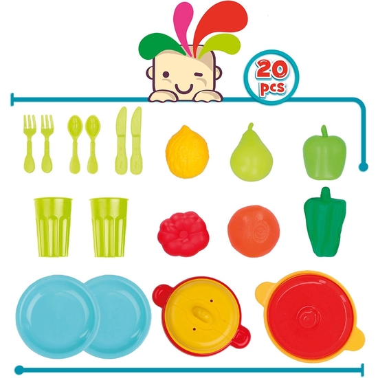 MENAJE COCINA Y ALIMENTOS 20 PIEZAS 28X28X7 image 3
