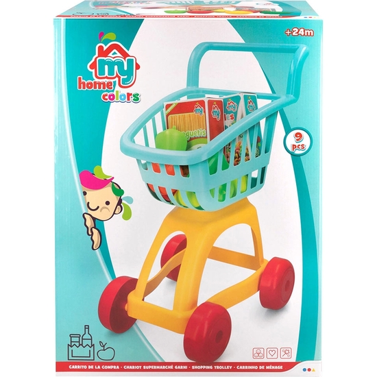 CARRITO SUPERMERCADO CON ACCESORIOS 54X41X30 image 1