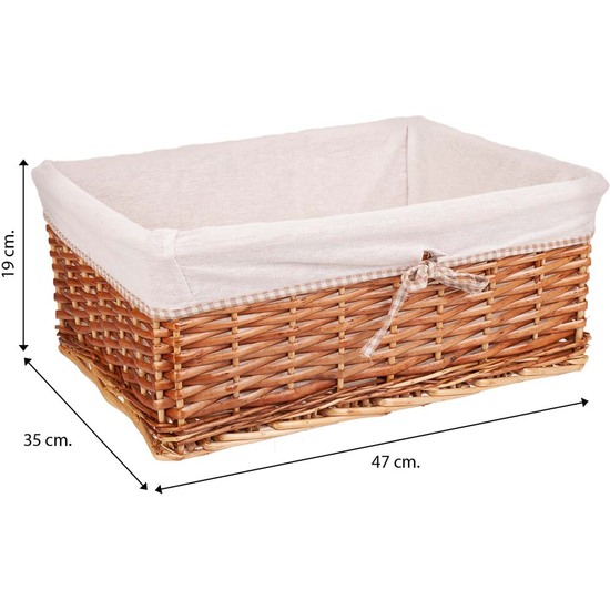 WILLOW LAUNDRY HAMPER WITH 2 BASKETS image 2