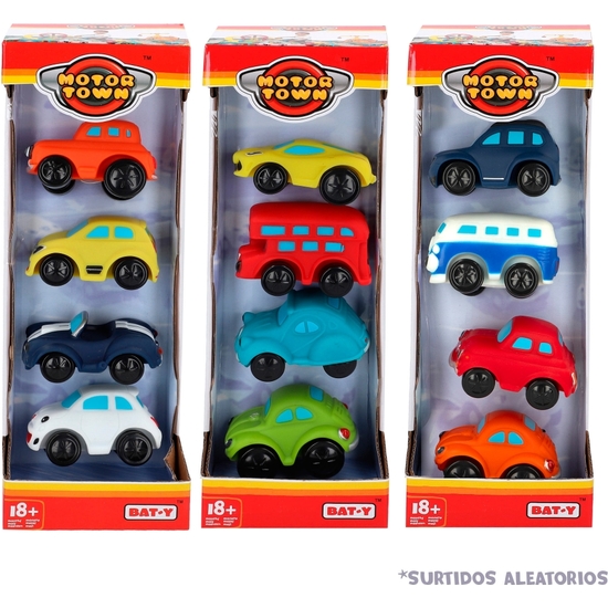 PACK 4 COCHES BLANDITOS PREESC.MOTORTOWN image 1