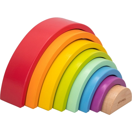 ENCAJE ARCO IRIS MADERA ECO 8 PIEZAS 28X14X6 image 0