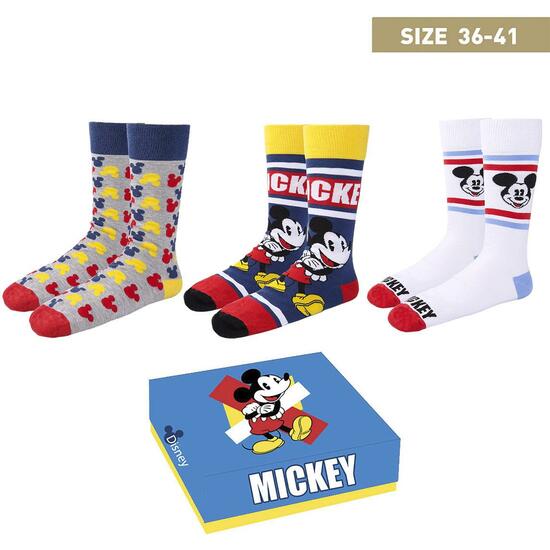 PACK CALCETINES 3 PIEZAS MICKEY MULTICOLOR image 0