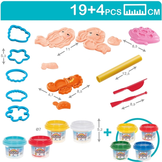 SET PLASTILINA SIRENAS 23 PIEZAS. CAJA 33X28X6  image 2