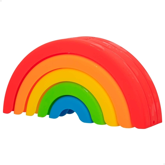 JUEGO ENCAJES ARCO IRIS 5 PIEZAS 20X10X5 image 0