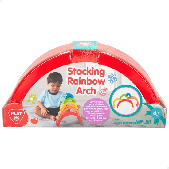 JUEGO ENCAJES ARCO IRIS 5 PIEZAS 20X10X5 image 1