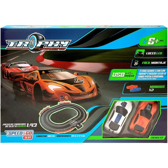 PISTA CIRCUITO SPEED&GO 2 COCHES. CAJA 43X30X5 image 1