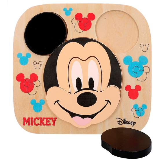 MICKEY PUZZLE ENCAJE MADERA 6 PIEZAS 21X20 image 0