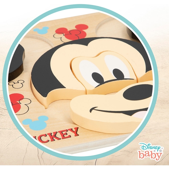 MICKEY PUZZLE ENCAJE MADERA 6 PIEZAS 21X20 image 4