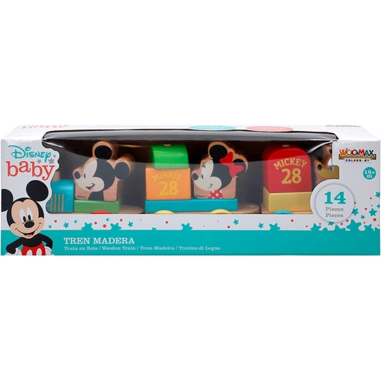 MICKEY TREN MADERA ENCAJES ECO 34CM image 1