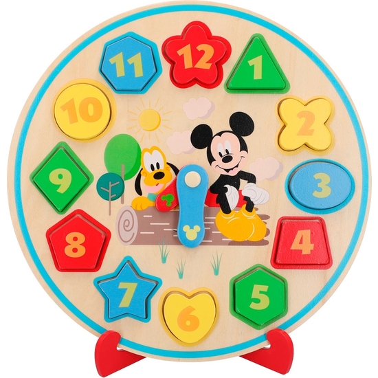 MICKEY RELOJ ENCAJES MADERA ECO 30CM image 3