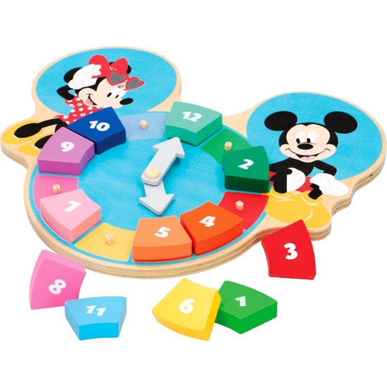 MICKEY RELOJ PUZZLE MADERA ECO 22 CM image 2