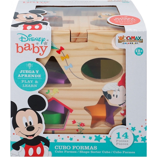 DISNEY CUBO ENCAJES MADERA ECO 14 PIEZAS image 1