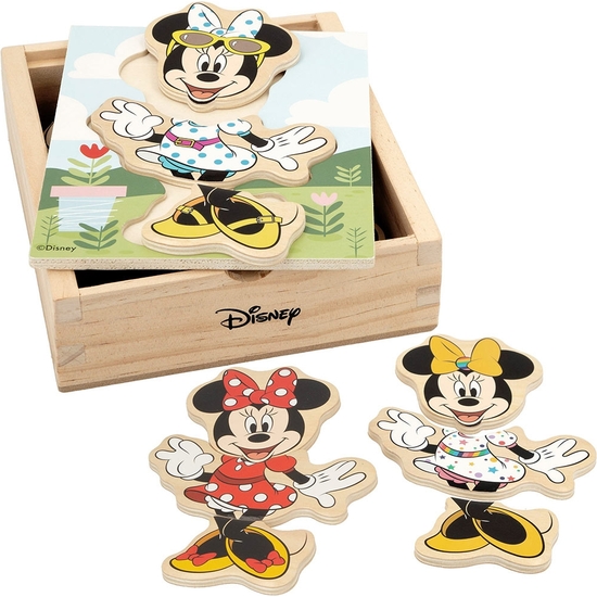 MINNIE PUZZLE ENCAJES MADERA VESTIDOS 19 PIEZAS image 1