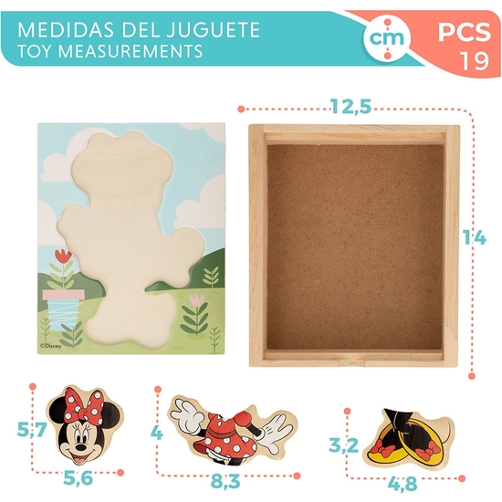 MINNIE PUZZLE ENCAJES MADERA VESTIDOS 19 PIEZAS image 2