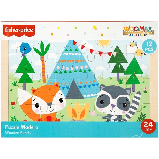 FISHER PRICE PUZZLE ENCAJES MADERA SELVA 30X22X1 CM image 0