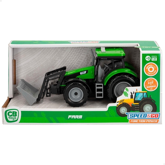 TRACTOR FRICCIÓN LUZ Y SONIDO SPEED&GO 24 CM 3 MODELOS image 1