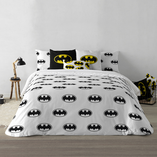 FUNDA NÓRDICA CON BOTONES 100% ALGODÓN MODELO BATMAN BASIC PARA CAMA DE 80 (140X200 CM.) image 2