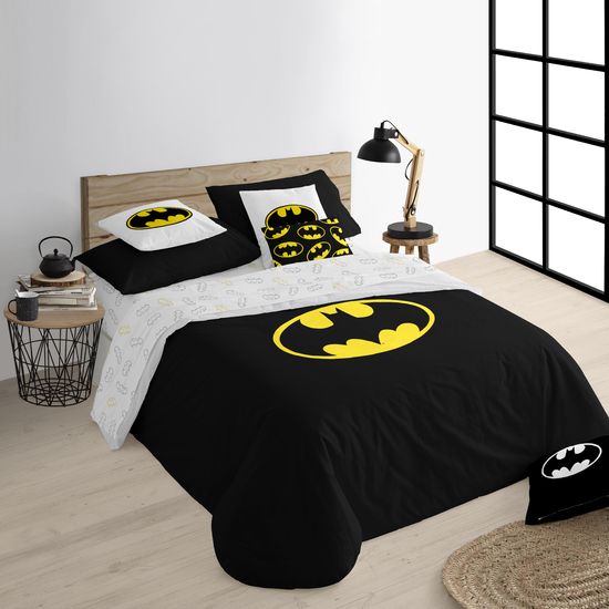 FUNDA NÓRDICA CON BOTONES 100% ALGODÓN MODELO DARK KNIGHT PARA CAMA DE 80 (140X200 CM.) image 1