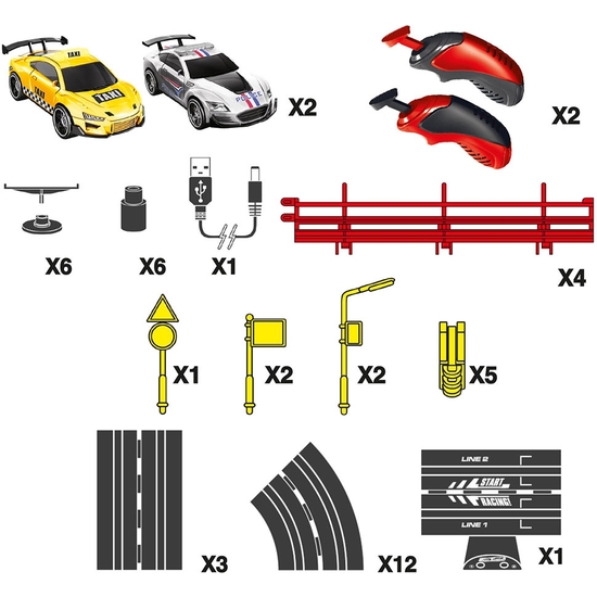 PISTA CIRCUITO SPEED&GO 2 COCHES. CAJA 54X42X6 image 3