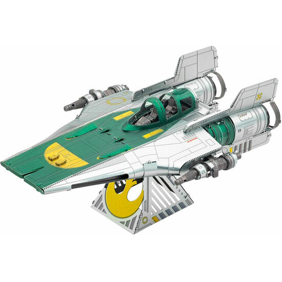 MAQUETA METAL RESISTANCE A-WING FIGTHER THE RISE OF SKYWALKER STAR WARS METAL EARTH image 0