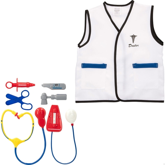 MALETÍN DOCTOR MÉDICO CON CHALECO Y COMPLEMENTOS  image 1