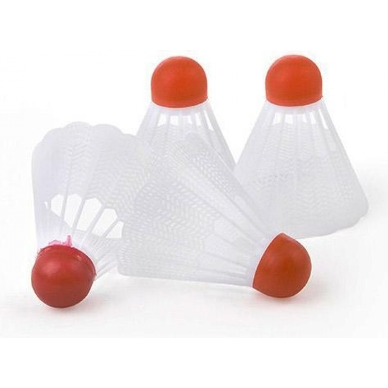 BLISTER 4 PLUMAS BADMINTON 8 CM image 1