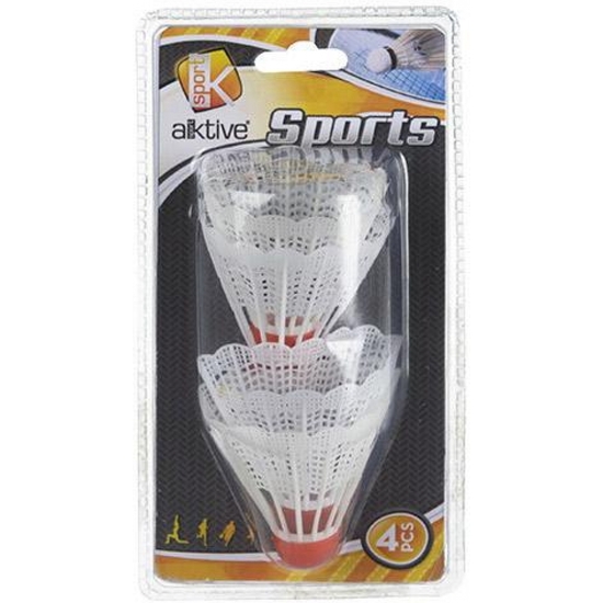 BLISTER 4 PLUMAS BADMINTON 8 CM image 2