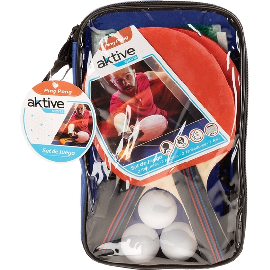 SET PING PONG CON RED EN ESTUCHE 27X16X4 image 0