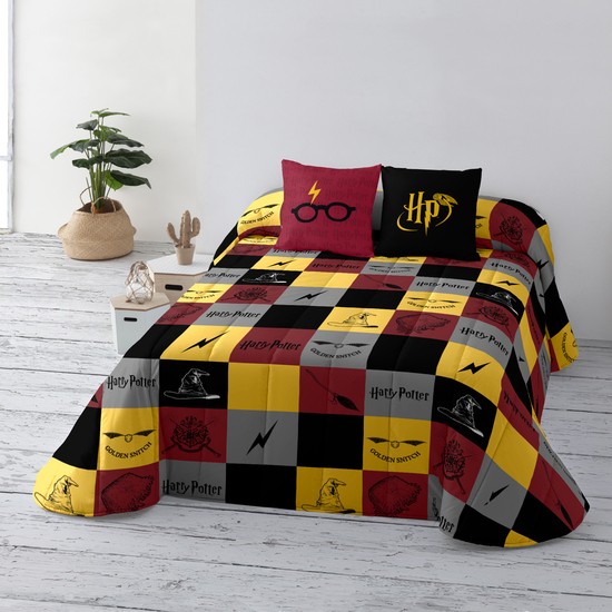 BOUTI 100 GR REVERSIBLE MODELO HOGWARTS CUADROS PARA CAMA DE 180 (280X270CM.) image 0