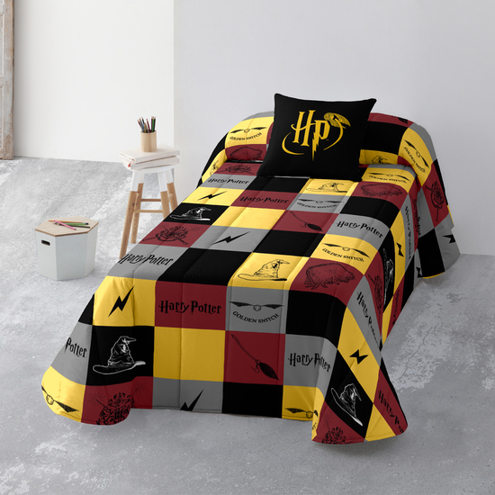 BOUTI 100 GR REVERSIBLE MODELO HOGWARTS CUADROS PARA CAMA DE 180 (280X270CM.) image 1