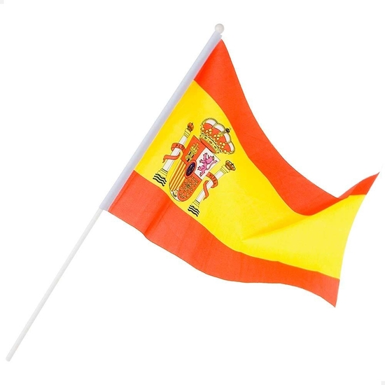 BANDERA ESPAÑA 30X45 CON MÁSTIL image 0