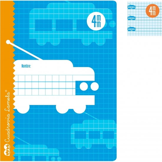 CUADERNO LAMELA 1/4 16H CUAD 4MM image 0