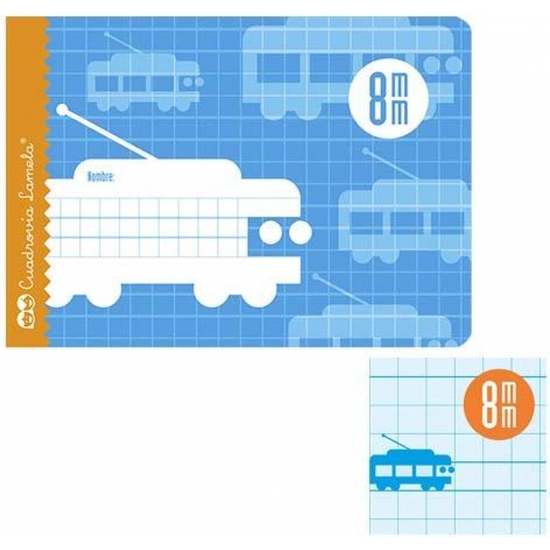 CUADERNO LAMELA 1/4 16H APAIS CUAD 8MM image 0