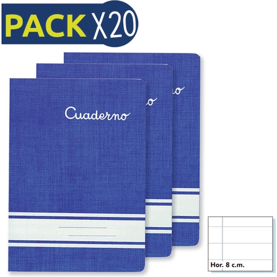 PACK 20 CUADERNO GRAPADO 30 HOJAS RAYADO image 0