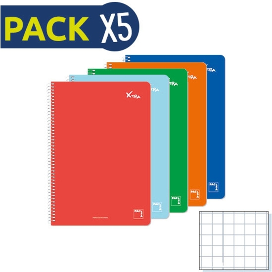 PACK 5 BLOC 60 GR TAPA DURA COLORES 4º 80 CN image 0