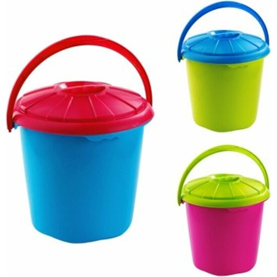 CUBO BASURA 14 LTRS. PLASTIKEN AZUL image 0