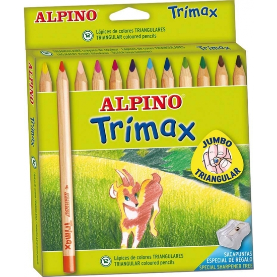 CAJA 12 LÁPICES COLORES ALPINO TRIMAX image 5