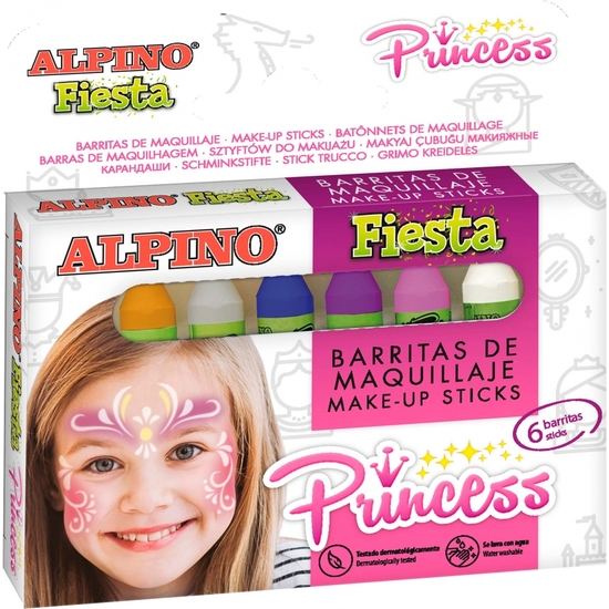 SET 6 BARRAS MAQUILLAJE PRINCESA  image 0