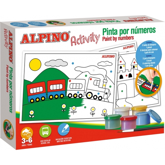 SET CREATIVO ALPINO PINTAR POR NUMEROS image 0