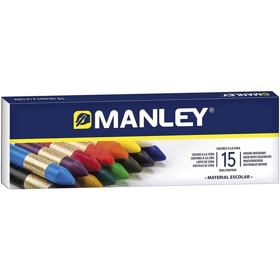 ESTUCHE 15 CERAS BLANDAS MANLEY image 0